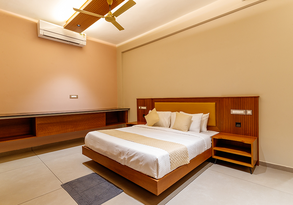Twin bed suite at Vynza Resort Wayanad ideal for families and friends